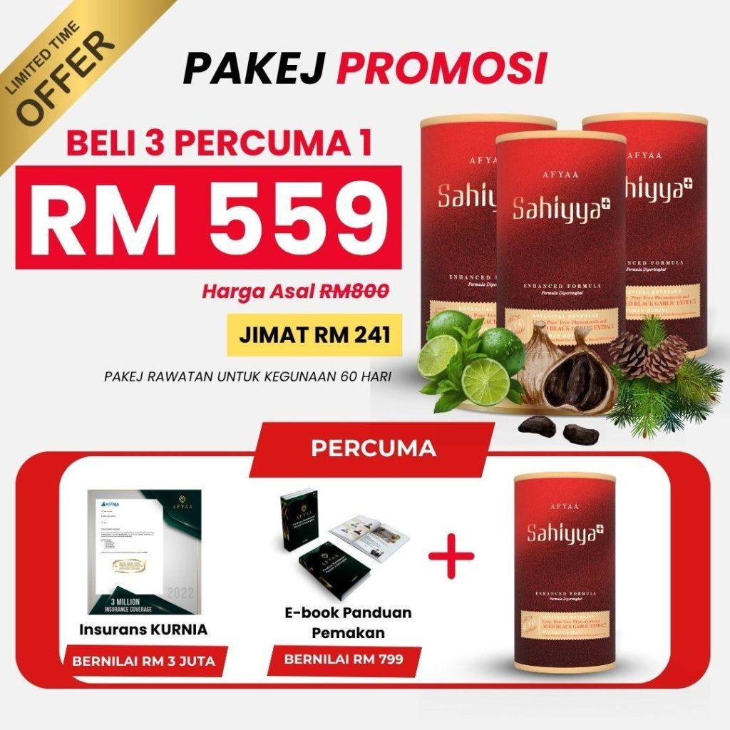 BELI 3 PERCUMA 1 BOTOL SAHIYYA PAKEJ PROMOSI