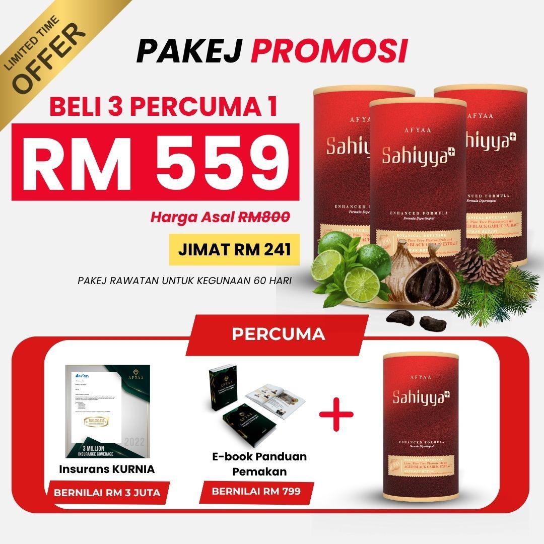 BELI 3 PERCUMA 1 BOTOL SAHIYYA PAKEJ PROMOSI
