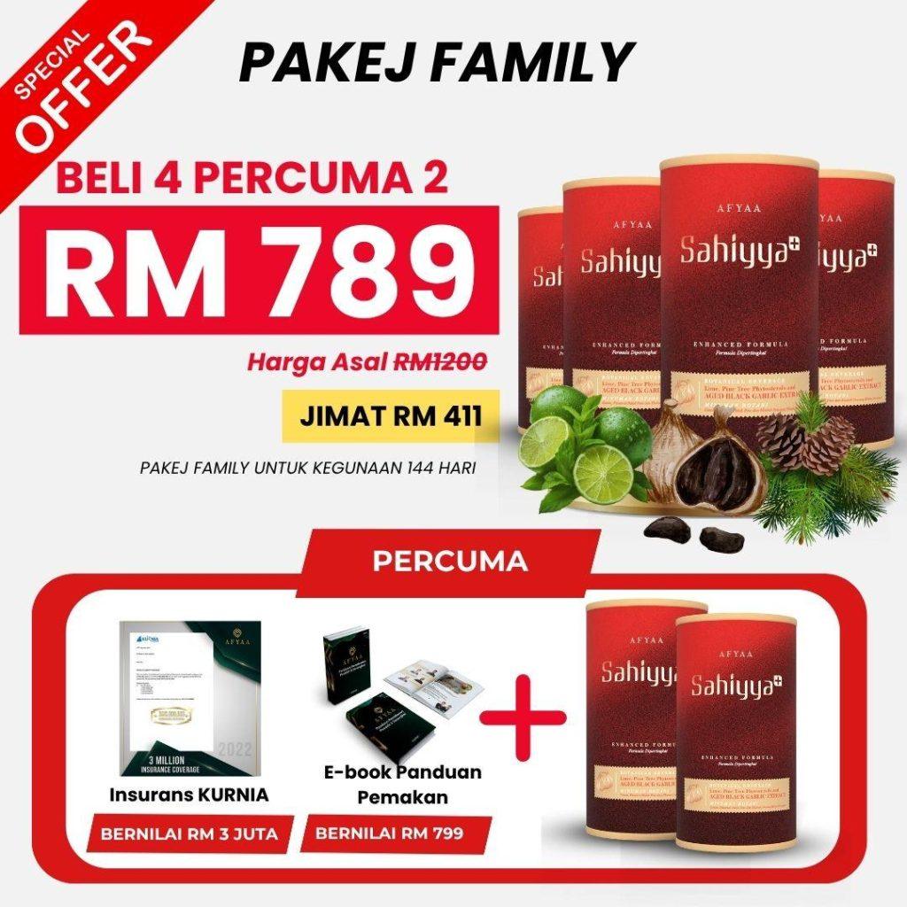 BELI 4 PERCUMA 2 BOTOL SAHIYYA PAKEJ KELUARGA
